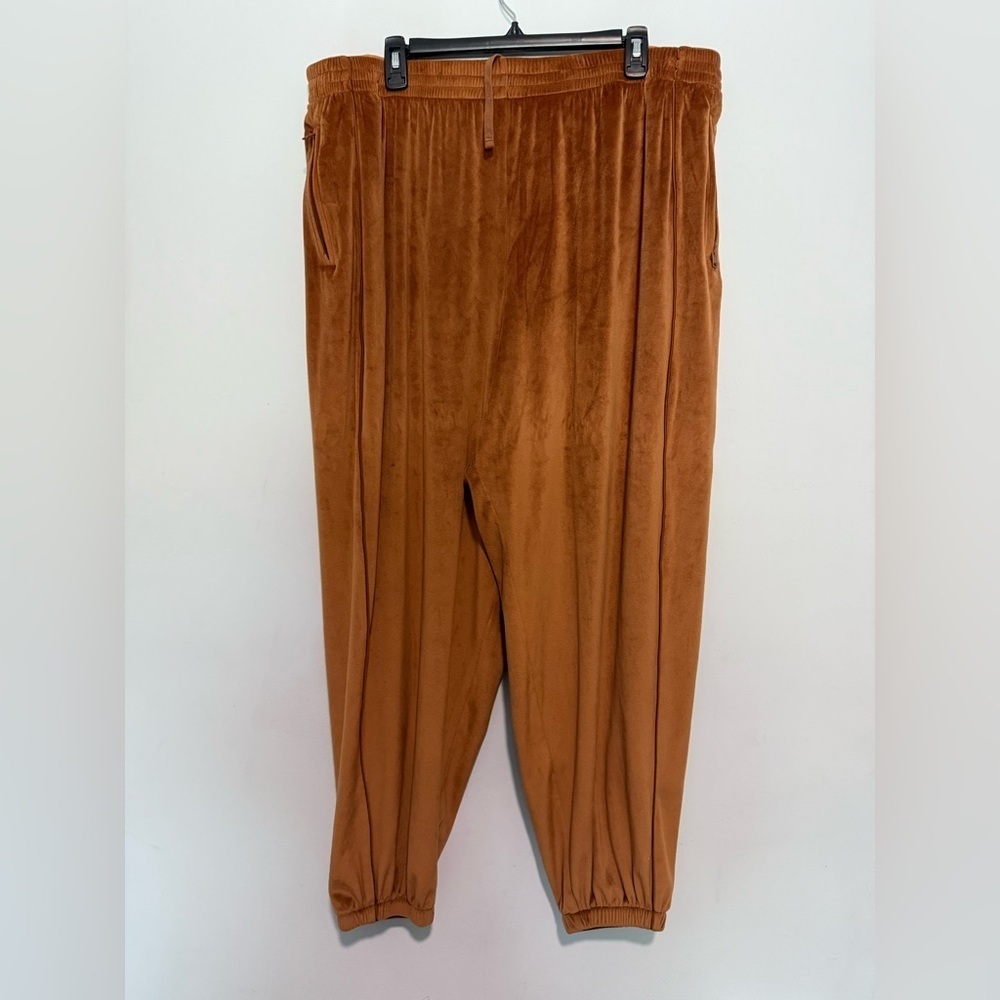 Skims Velour Bottoms Jogger Bronze Copper Womens Plus 3XL  Pull On